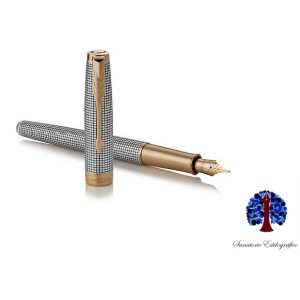 Parker Sonnet Plata Cincelada