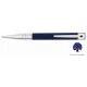 S.T. Dupont D-Initial Blue Chrome Ball Pen