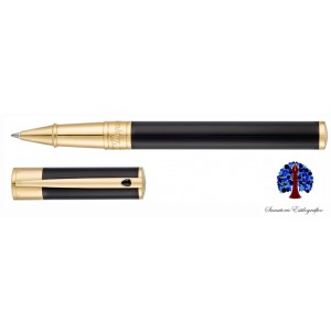 S.T. Dupont D-Initial Negro Oro Rol.