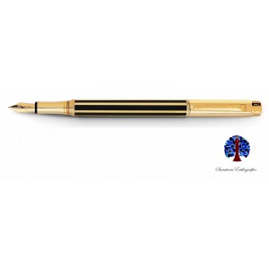 Caran D'Ache Varius Lacquer Black China Gold