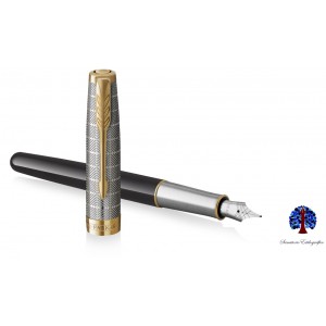 Parker Sonnet Premium Black Metal FP.