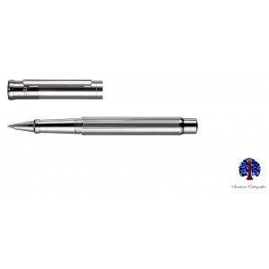 Otto Hutt Design 4 Argent Pinstriped Rollerball