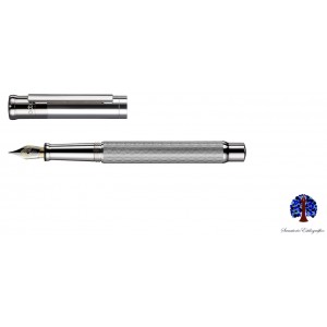 Otto Hutt Design 4 Silver Rhombus Fountain Pen