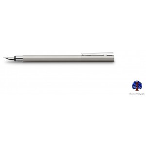 Faber Castell Neo Slim Matte Steel Fountain Pen