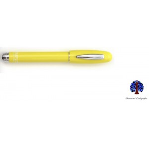 Spalding & Bros Short Yellow Fountain Pen