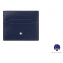 Montblanc Meisterstück Portatarjetas Azul para 6 Tarjetas