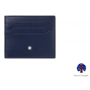 Montblanc Meisterstück Portatarjetas Azul para 6 Tarjetas