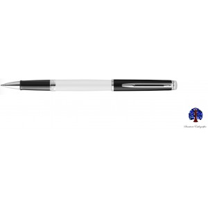 Waterman Hémisphère Negro Blanco CT Rollerball