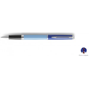 Waterman Hémisphère Blocking Lacquer Blue Light Rollerball