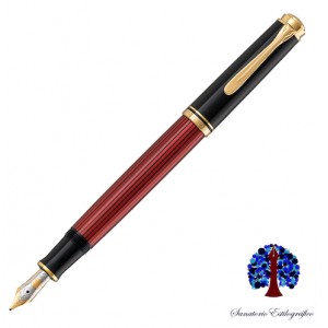 Pelikan Souverän 600 Rojo - Negro 